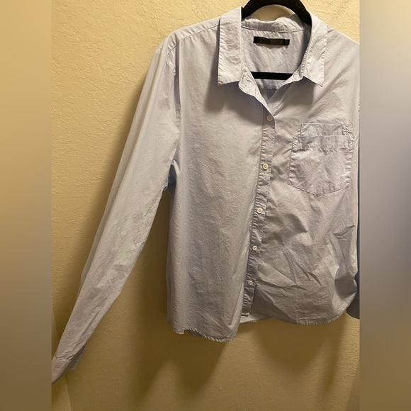 Jenni Kayne Slim Button Down Shirt In French Blue Size XXL - Picture 6 of 12